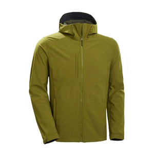 Chaqueta de poliéster Softshell para hombre de estilo informal de alta calidad nueva llegada delgada a prueba de viento con cremallera personalizada al por mayor - Product Image 4