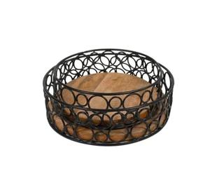 Meilleures ventes Plateau de service à thé en bois naturel émaillé imprimé Verres pour ustensiles de cuisine et petit-déjeuner Plateau décoratif de salon - Product Image 5