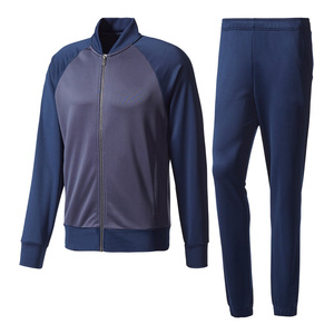 Vente en gros de streetwear, survêtement de jogging à la mode, vêtements de sport, ensemble 2 pièces pour hommes, veste et pantalon de survêtement à fermeture éclair complète pour les loisirs - Product Image 3