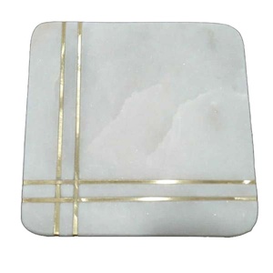 Juego de Posavasos de Cerámica y Mármol Hechos a Mano Personalizados |   Posavasos de Piedra al por Mayor con Base de Corcho |   Decoración Moderna para Mesa |   Regalo Premium - Product Image 5