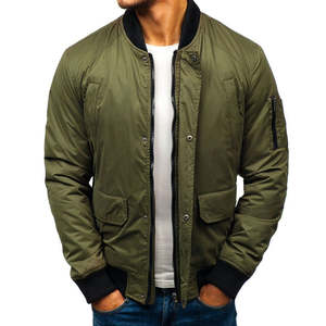 Blouson d'aviateur en satin de haute qualité pour hommes, vêtements d'hiver 2026 légers, broderie de logo personnalisé, nouveau design - Product Image 4