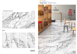 กระเบื้องปูพื้นเซรามิกพอร์ซเลนคุณภาพพรีเมียม ขนาด 600x1200 มม. ดีไซน์ทันสมัย ผิวด้านเคลือบเงา แบบเต็มเนื้อ สำหรับตกแต่งภายใน - Product Image 6