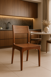 Mid-Century Modern <b>Dining</b> <b>Chair</b> Solid Walnut with Eco-Friendly & Durable Design Stable PU Finish for Home Hotel & Villa Use - Product Image 1