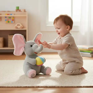 Peluche Éléphant Jouet de Jeu de Cache-Cache - Product Image 2