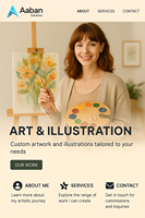 Artista o Ilustrador Servicios de diseño de sitios web Agencia de desarrollo web calificada que ofrece soluciones comerciales en línea confiables