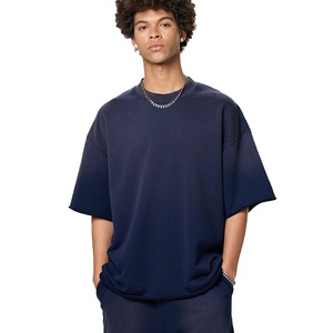 Camiseta de Jersey de peso pesado de calidad superior superventas, camiseta de manga corta con estampado Digital de color lavado a la piedra de estilo deportivo - Product Image 3