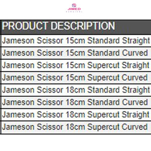 Tijeras de Precisión Jameson de Acero Inoxidable Premium, Instrumentos Quirúrgicos de la Mejor Calidad para Cirugía Plástica, OEM y Manuales - Product Image 2