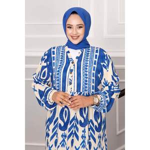 Robe Crème pour Femme en Viscose 100% avec Détails Demi-Boutonnage - Product Image 4