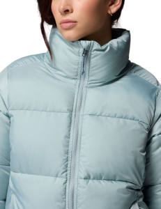 Chaqueta acolchada corta impermeable de talla europea para mujer con mangas largas y cuello levantado chaquetas de burbujas de invierno para mantener el calor - Product Image 6