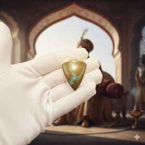 Pendentif en argent fait main de haute qualité, avec pierre précieuse naturelle Malachite verte, cabochon de forme mixte, cristal poli, pour la guérison et les fêtes - Product Image 4