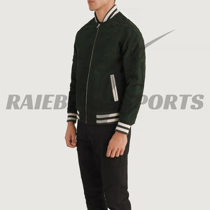Blouson bombardier Offre Spéciale personnalisé de qualité supérieure pour hommes, veste universitaire en cuir de soie et laine, veste de baseball tendance pour le collège - Product Image 3
