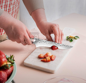 Custom Chef Boning Logo Estilo Japonés Acero Inoxidable Oro Rosa Metal Resina Mango de Madera Ambidiestro Apto para Lavavajillas Satén - Product Image 2