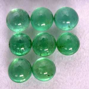 Lab Grown Emerald Cabochonอัญมณีหลวมสีเขียวอัญมณีหลวมทรงกลมจํานวนมากทําเครื่องประดับพิเศษทําของขวัญสําหรับเธอ - Product Image 2