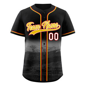 Maillot de baseball rose personnalisé de haute qualité pour hommes, vente en gros, en sergé, boutonné, à rayures, sublimé, respirant, anti-bactérien, vêtements de sport - Product Image 3
