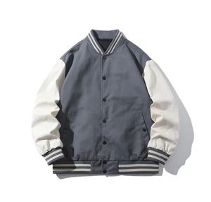 Veste universitaire pour homme sur mesure, double boutonnage, hiver, logo brodé, tissu tricoté respirant à séchage rapide - Product Image 3