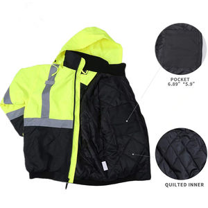 Veste de sécurité réfléchissante haute visibilité en polyester respirant facilement lavable avec design personnalisé, EPI, couleurs et tailles personnalisables - Product Image 3