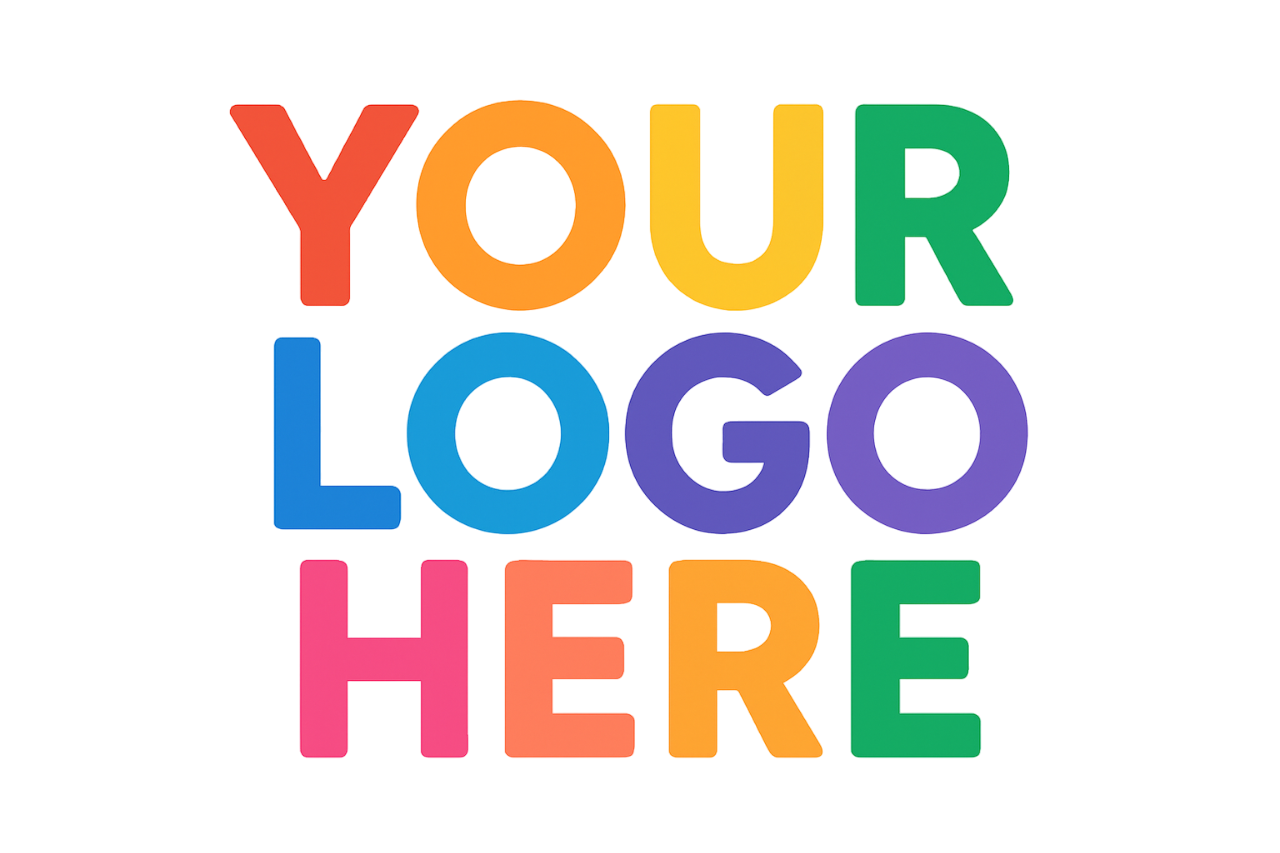 Black Material + logo printed in up to 4 colors