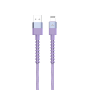 Morado para iPhone 3A 1M Cable de carga rápida <span class=keywords><strong>USB</strong></span> a Apple 3,0 aleación de aluminio de cobre puro para iPhone - Product Image 3