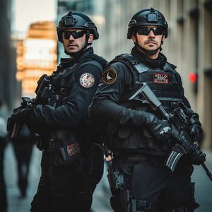 Parches tácticos hechos a medida EE. UU. Uniforme táctico Blazer insignia bordado a mano magnético coser lentejuelas decoración tela - Product Image 4