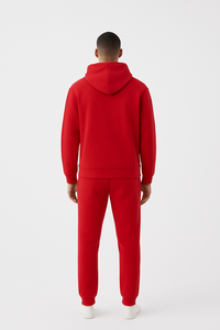 Ensemble de survêtement à capuche pour homme, coupe classique, 100% coton, léger, respirant, streetwear d'hiver, uni - Product Image 2
