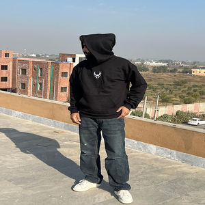 Sudadera con capucha de felpa francesa personalizada para hombre con bordado personalizado 400 Gsm 100% algodón Unisex Fabricación de Sudadera con capucha personalizada - Product Image 5