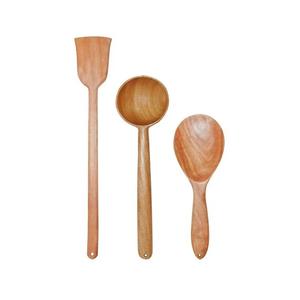 El último juego de 2 para servir ensaladas de madera con esmalte para el hogar a un precio razonable, juegos de cubiertos de madera de la mejor calidad - Product Image 5