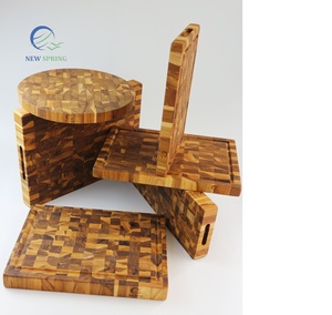 Planche de bois de teck de grain d'extrémité écologique de haute qualité pour la cuisine pour les meubles de poignée de main dans l'utilisation de cuisine - Product Image 5