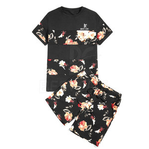 Ensembles t-shirt et short pour hommes Meilleures ventes avec logo personnalisé Ensemble deux pièces t-shirt et short pour hommes - Product Image 1