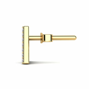 Boucles d'oreilles en diamant cultivé en laboratoire plaqué or 10 carats coupe ronde cadeaux modernes pour les hommes élégants accessoire de confiance de tous les jours - Product Image 3