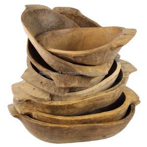 Cuenco para servir masa de madera vendedor caliente Cuenco para masa Venta al por mayor Cuenco para masa de madera para el hogar Hotel y restaurante - Product Image 1