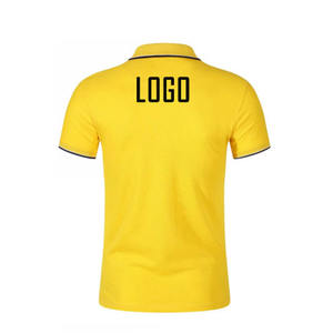 Camiseta de manga larga de secado rápido para hombre, Camiseta de punto de algodón con logotipo personalizado, Camiseta lisa de golf en blanco para polos - Product Image 5