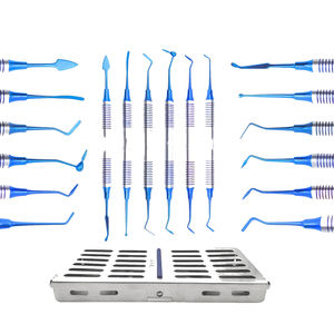 6 uds. Kit de instrumentos compuestos dentales antiadherentes recubiertos de titanio equipo de limpieza y llenado de dientes - Product Image 5