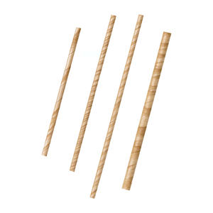 Pailles en papier kraft écologiques Tethys, 7 x 210 mm, produit innovant, le meilleur au monde, avec impression de logo disponible - Product Image 1