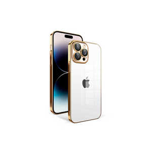 Étui en silicone souple Netzy Luxury Gold Edition pour iPhone 14 Pro, cadre coloré avec protection de l'appareil photo, emballage de vente au détail - Product Image 1