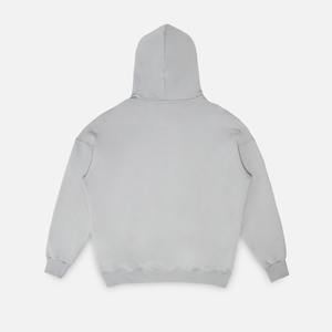 Luxe nouveau confortable coton mélangé élastique poignets à capuche pour hommes nouveau décontracté coupe pull respirant mi-poids à capuche - Product Image 4