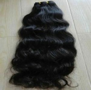 Extensiones de cabello humano ondulado de la India del Sur Virgen Remy sin procesar de calidad superior de pelo indio al por mayor envío rápido con clip - Product Image 5