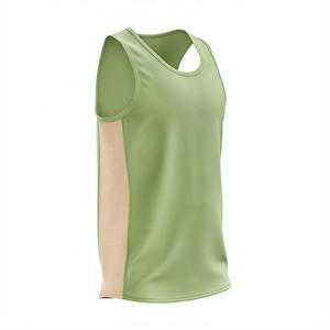 Camiseta de Baloncesto de Malla Transpirable Personalizada, Camiseta Deportiva de Secado Rápido para Hombre con Panel Lateral en Contraste - Product Image 1