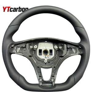 Volante de Cuero Rojo con Fibra de Carbono YTcarbon para <span class=keywords><strong>A180</strong></span> CLA 250 W117 W156 W166 X166 C117 W205 W2013 C218 W213 X253 C253 W447 - Product Image 2