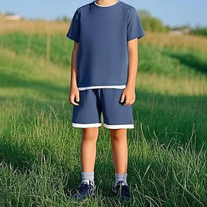 Uniforme de fútbol de poliéster 100% de último diseño, uniforme profesional para niños de nuevo estilo, Color sólido de calidad Premium a la venta - Product Image 2