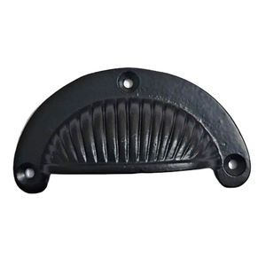 Antique Cup Shell Handle Puxar para móveis hardware armário cozinha gaveta puxa botão alças Acessórios para móveis - Product Image 1