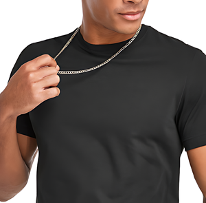 Alta calidad 100% algodón tejido Crew Regular Fit Streetwear hombres Fitness camiseta secado rápido transpirable al por mayor - Product Image 3