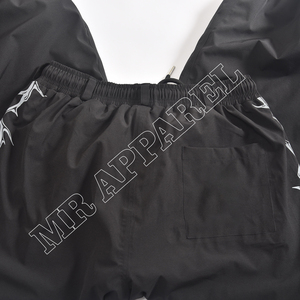 Pantalon de jogging noir à cordon de serrage avec rayures latérales imprimées épine blanche, unisexe, respirant, en polyester, pour adultes - Product Image 5