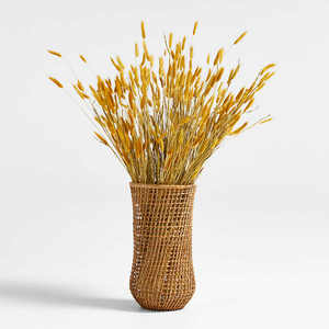 Algarve 16-Inch Woven Rattan & Wire Frame <b>Vase</b> Medium <b>Light</b> Brown Made in the Philippines <b>for</b> Home Decor - Product Image 3