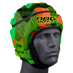 Protector de cabeza de entrenamiento de cuero Premium de alta calidad Color sólido Diseño único Casco de boxeo más vendido - Product Image 2