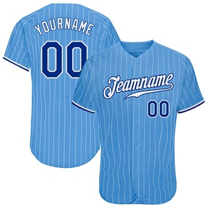 Venta al por mayor nuevas camisetas de béisbol de alta calidad al por mayor bordado sublimado camisetas cielo azul Color Softball Jersey cuello en V - Product Image 6