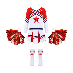2025 Cheerleader Warmup Set Uniformes sublimés respirants avec Logo personnalisé OEM Design Cheerleading Suit - Product Image 3