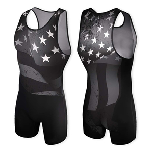 Pull Up Sublimation Confortable Spandex Wrestling Singlet Haltérophilie Wrestling Singlet Pour Hommes Avec Service OEM - Product Image 3