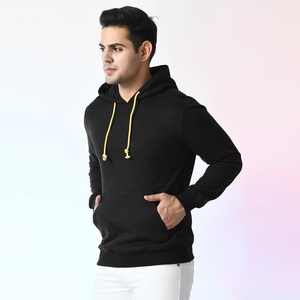 Sudadera informal de lana de algodón sólido para hombre, Sudadera con capucha de manga larga con bolsillos, jersey con capucha personalizado 350 GSM para hombres y mujeres - Product Image 2