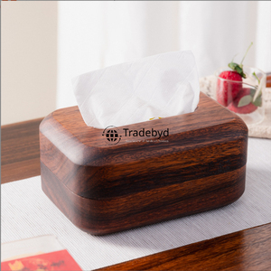 Caja y Soporte para Pañuelos de Madera Artesanal con Diseño Floral Grabado, Calidad Premium para Hogares Elegantes - Tradebyd - Product Image 4