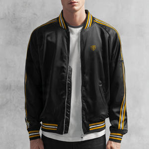 Chaqueta Bomber de Satén MA 1 para Hombre, Ropa de Abrigo de Invierno, Reversible, Color Personalizable en la Parte Delantera, Alta Calidad - Product Image 4